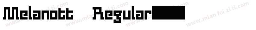 Melanott Regular字体转换